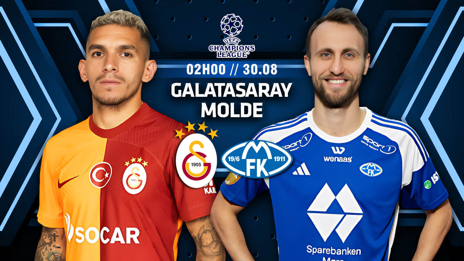 Nhận định bóng đá Galatasaray vs Molde 2h ngày 30/8