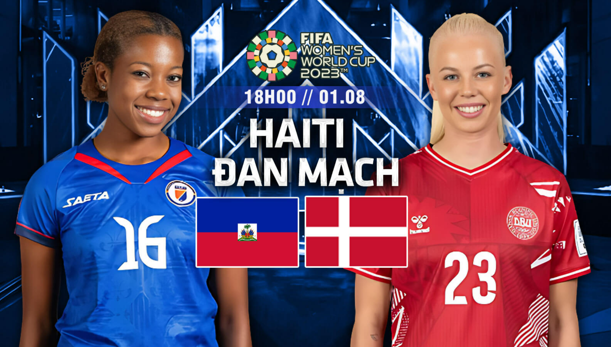 Nhận định bóng đá World Cup nữ – Haiti vs Đan Mạch 18h ngày 1/8
