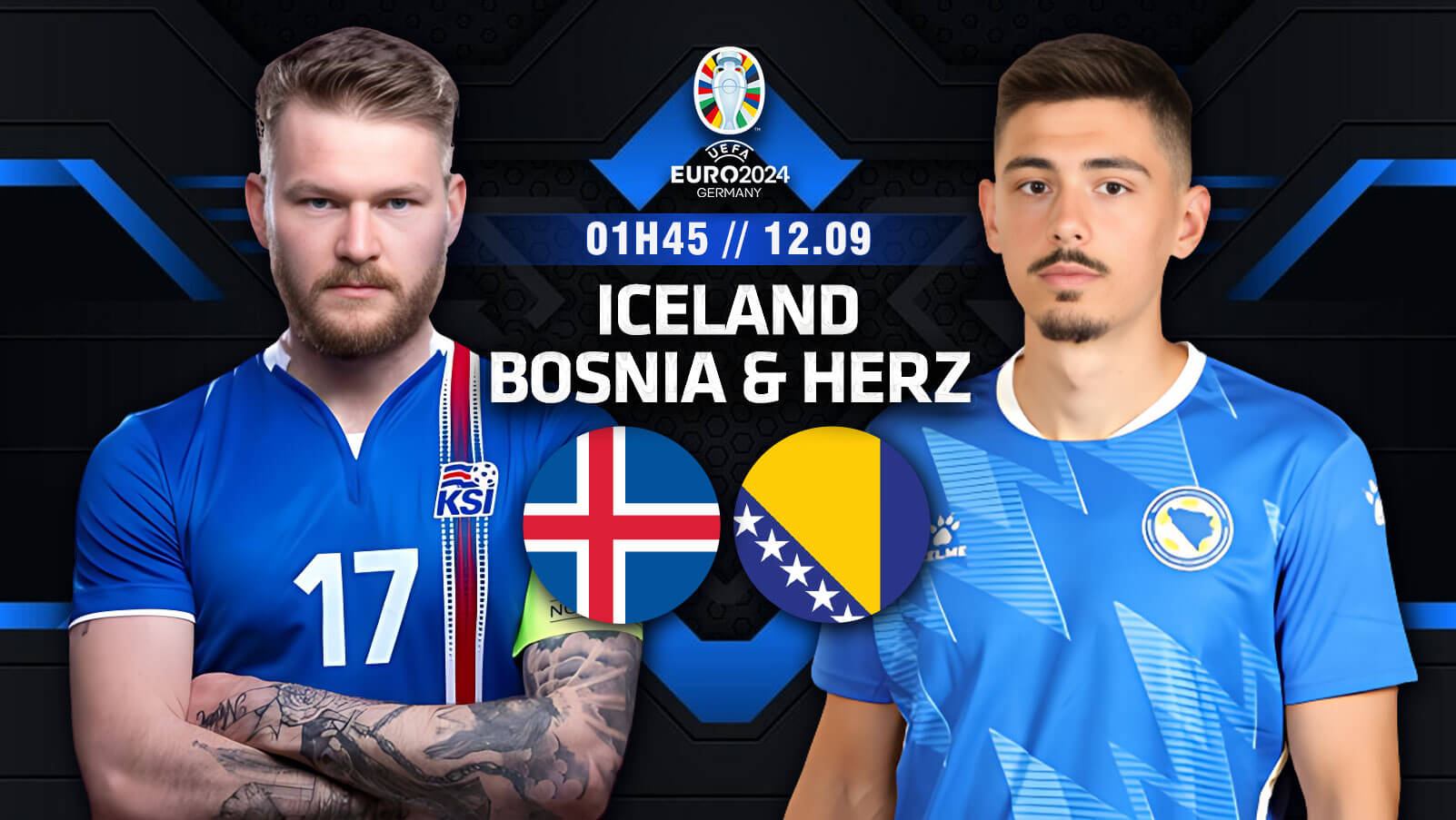 Nhận định bóng đá Iceland vs Bosnia & Herz 1h45 ngày 12/9
