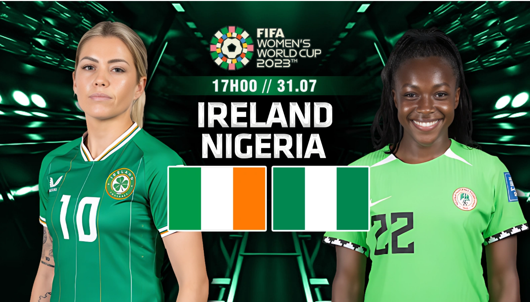 Nhận định bóng đá World Cup nữ – Ireland vs Nigeria 17h ngày 31/7