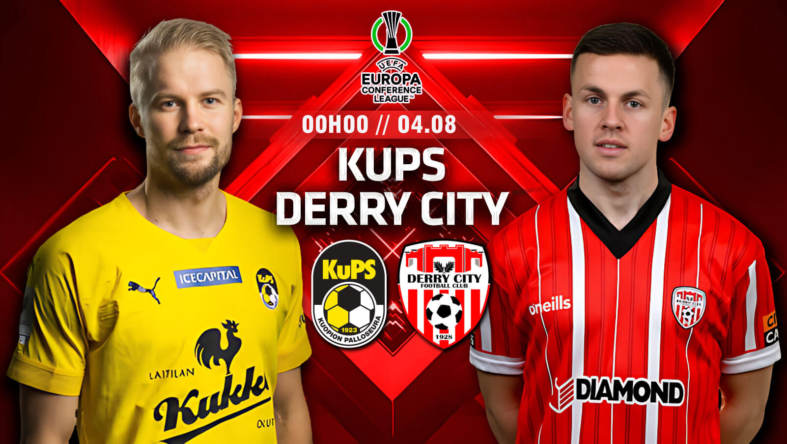 Nhận định bóng đá KuPS vs Derry City 23h ngày 3/8 – Conference League