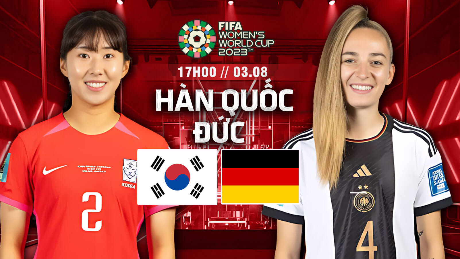 Nhận định bóng đá World Cup nữ – Hàn Quốc vs Đức 17h ngày 3/8