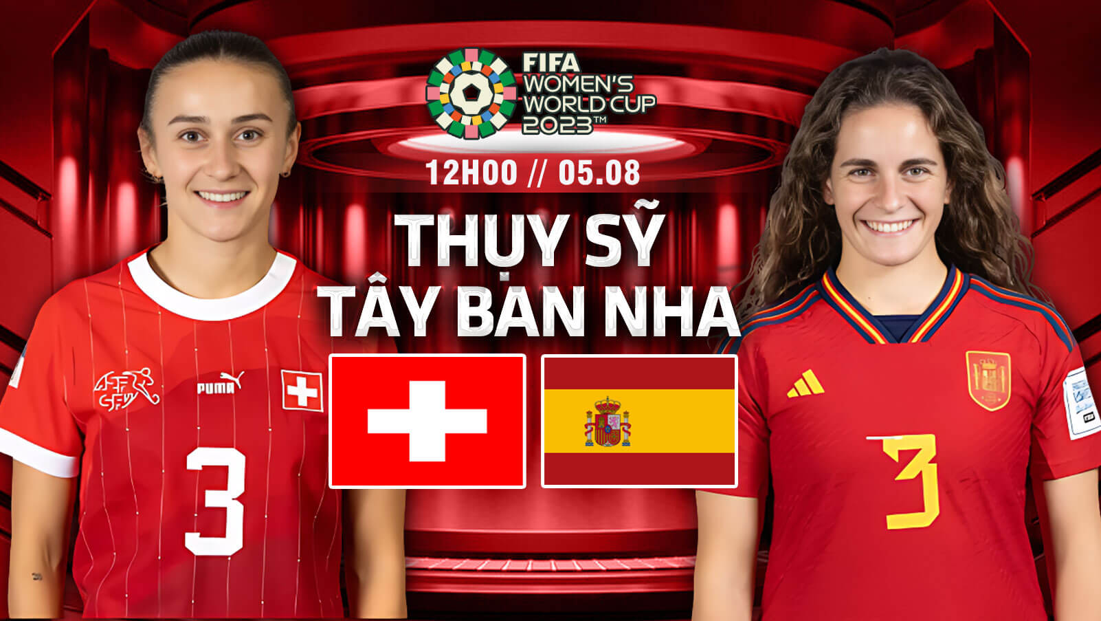 Nhận định bóng đá World Cup nữ – Thuỵ Sĩ vs Tây Ban Nha 12h ngày 5/8
