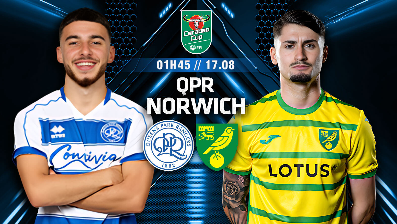 Nhận định bóng đá QPR vs Norwich 1h45 ngày 17/8 – Cúp Liên đoàn Anh