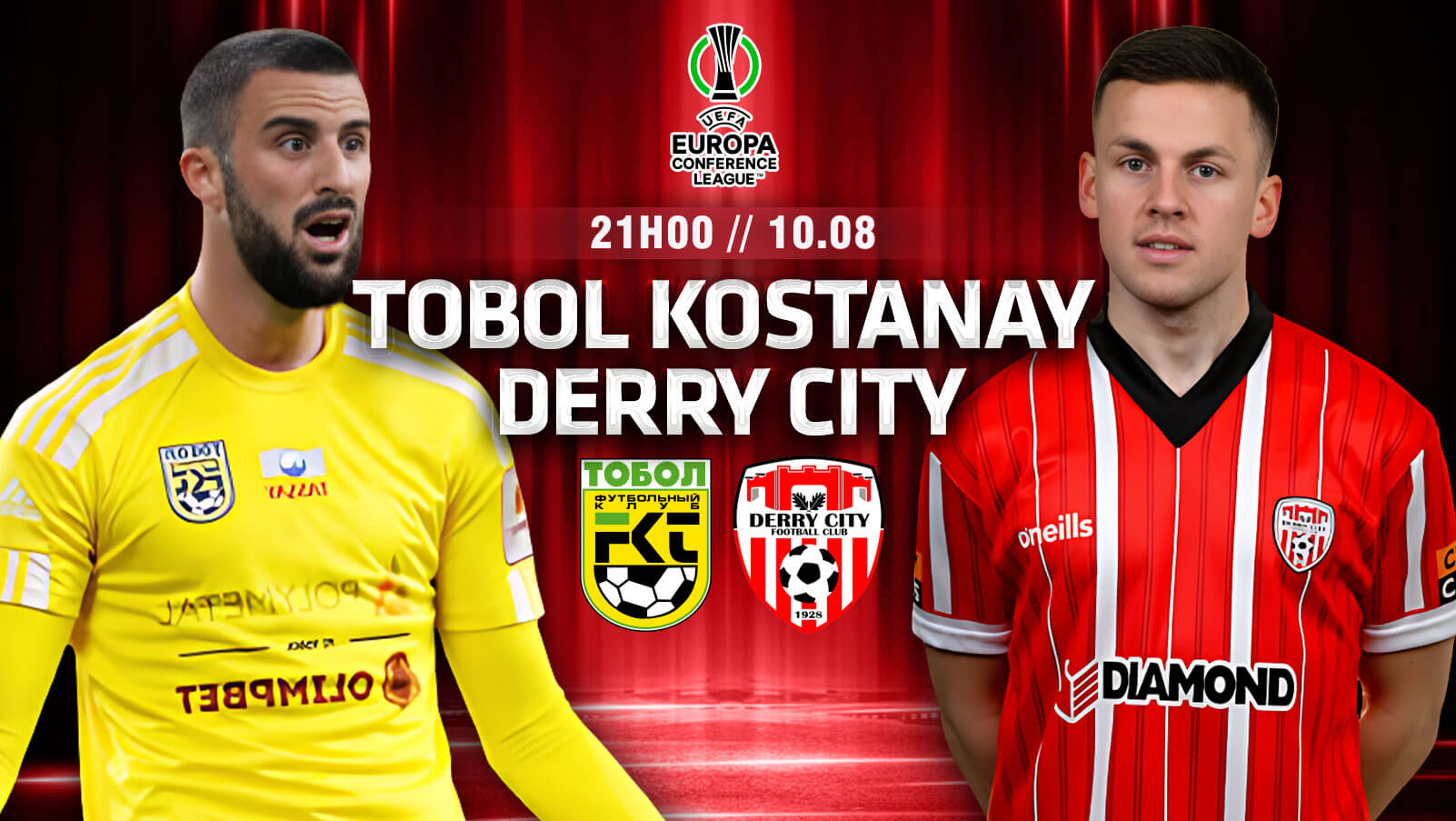 Nhận định bóng đá Tobol Kostanay vs Derry City 21h ngày 10/8 – Conference League