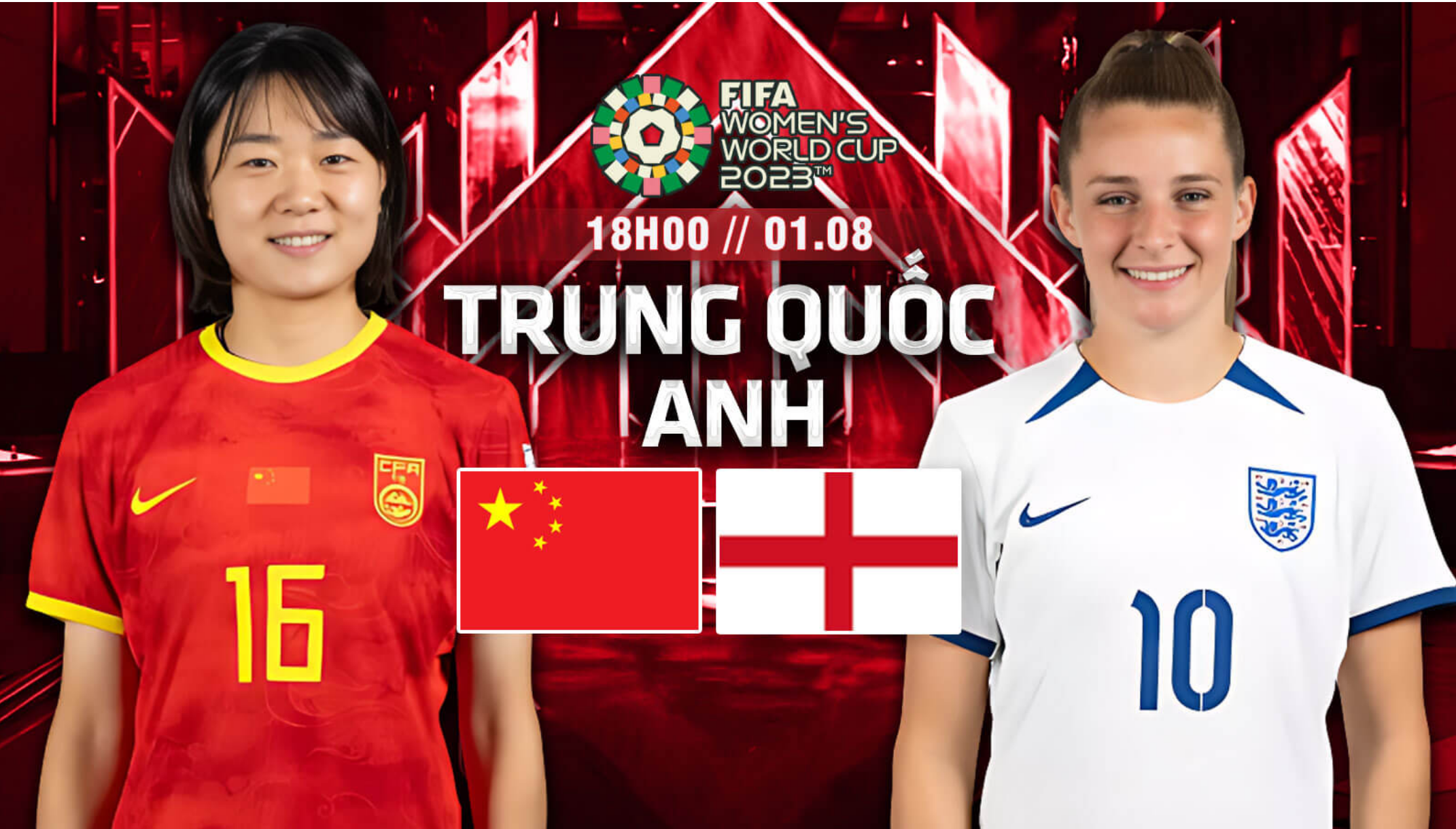 Nhận định bóng đá World Cup nữ – Trung Quốc vs Anh 18h ngày 1/8