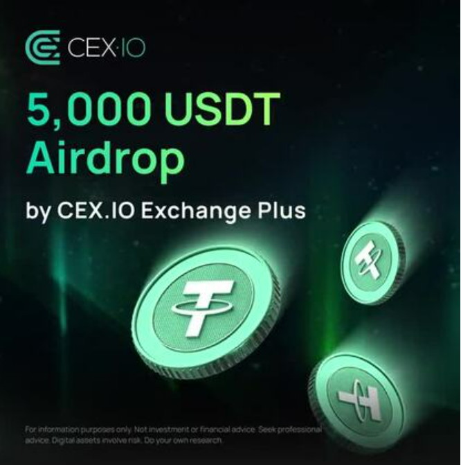 CEX·IO Exchange Plus (USDT) Airdrop